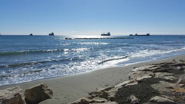 Het Strand Van Limassol Cyprus — Stockfoto