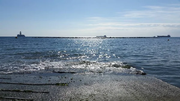 Den Vackra Stranden Limassol Cypern — Stockfoto