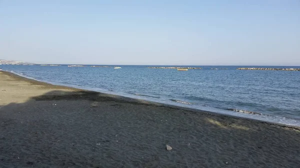 Красивый Пляж Лимассола Кипрусе — стоковое фото