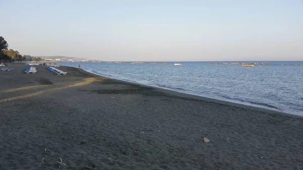 Der Schöne Limassol Strand Zypern — Stockfoto