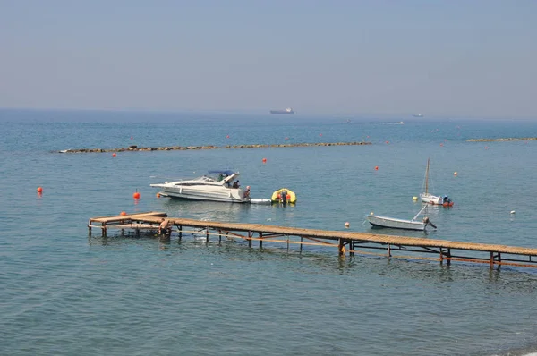 Den Vackra Stranden Limassol Cypern — Stockfoto