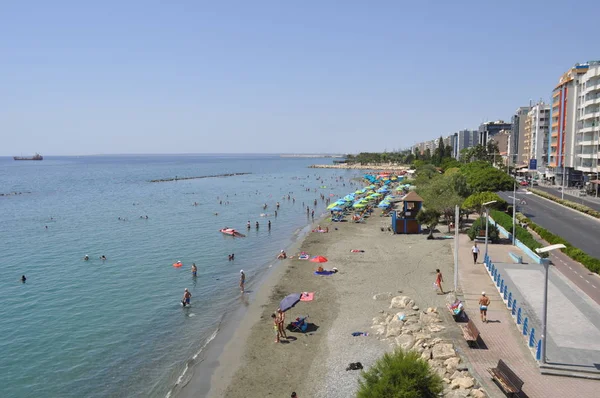 Strandtól Limassol Ciprus — Stock Fotó