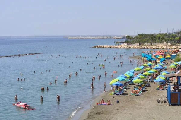 Beautiful Limassol Beach Cyprus — Stock Photo, Image