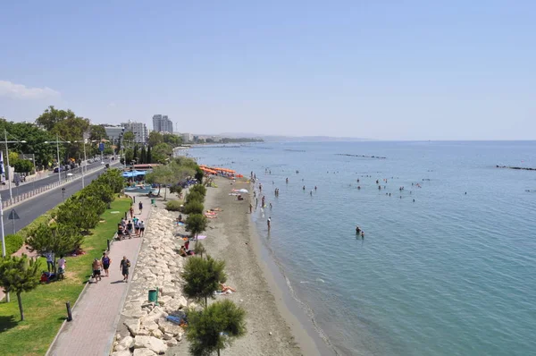 Strandtól Limassol Ciprus — Stock Fotó