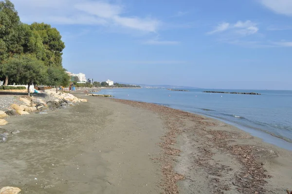 Bellissima Spiaggia Limassol Cipro — Foto Stock