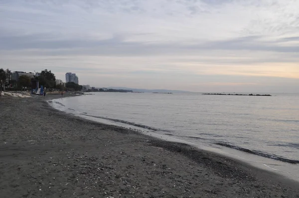 Den Vackra Stranden Limassol Cypern — Stockfoto