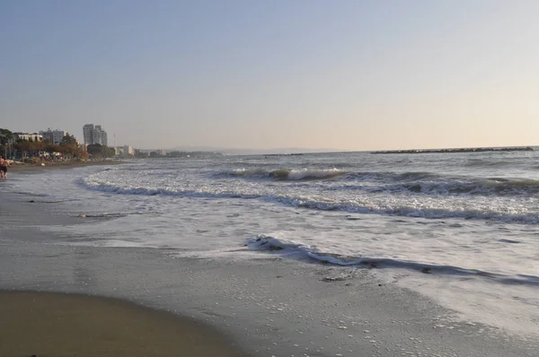 Der Schöne Limassol Strand Zypern — Stockfoto