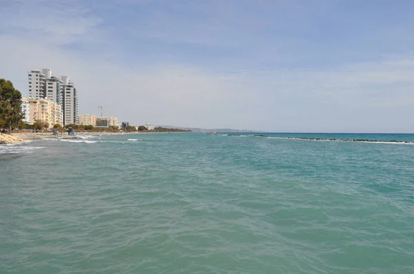 Het Strand Van Limassol Cyprus — Stockfoto