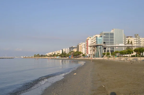 Bela Praia Limassol Chipre — Fotografia de Stock