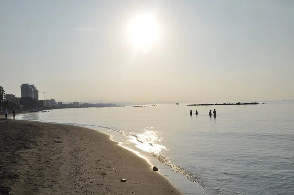 Bela Praia Limassol Chipre — Fotografia de Stock