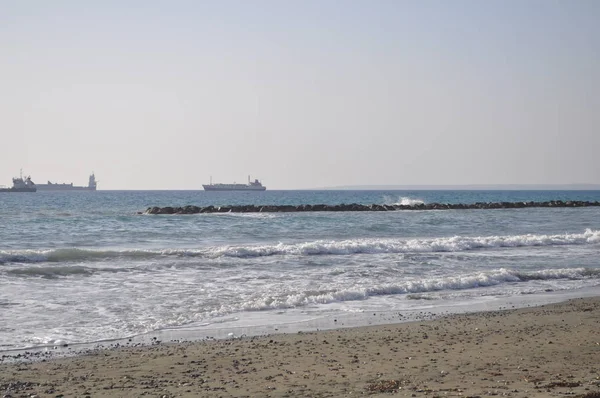 Hermosa Playa Limassol Chipre — Foto de Stock