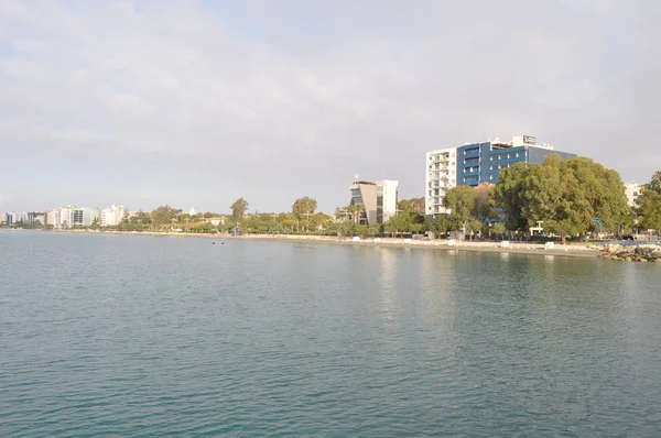 Den Vackra Stranden Limassol Cypern — Stockfoto