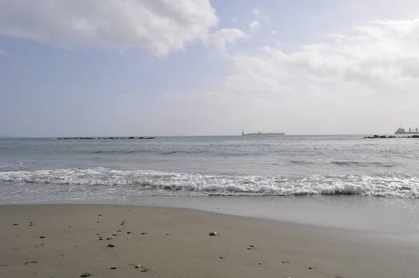 Der Schöne Limassol Strand Zypern — Stockfoto