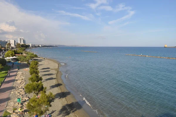 Beautiful Limassol Beach Cyprus — Stock Photo, Image