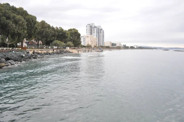 Bellissima Spiaggia Limassol Cipro — Foto Stock