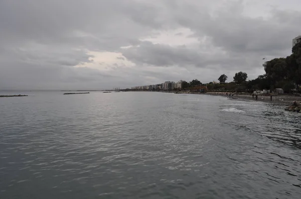 Der Schöne Limassol Strand Zypern — Stockfoto