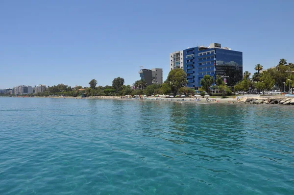 Den Vakre Limassol Stranden Kypros – stockfoto