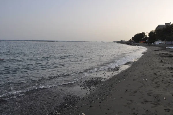 Прекрасний Пляж Лімассол Кіпрі — стокове фото