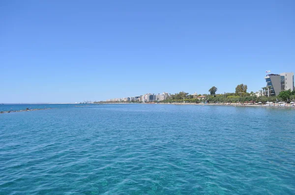 Beautiful Limassol Beach Cyprus — Stock Photo, Image