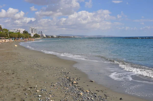 Den Vackra Stranden Limassol Cypern — Stockfoto