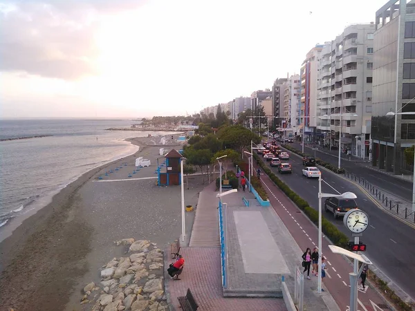 Strandtól Limassol Ciprus — Stock Fotó