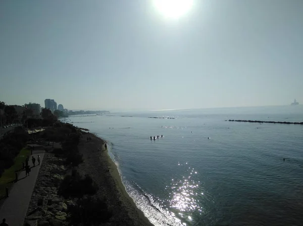 Beautiful Limassol Beach Cyprus — Stock Photo, Image