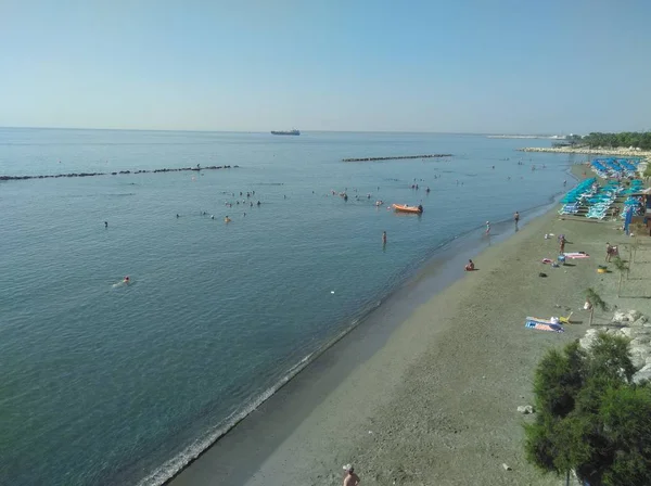 Beautiful Limassol Beach Cyprus — Stock Photo, Image