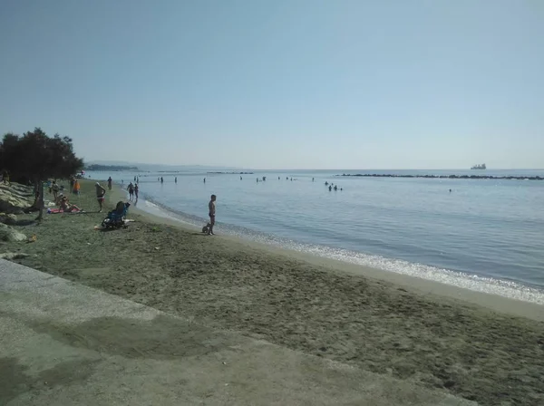 Hermosa Playa Limassol Chipre — Foto de Stock