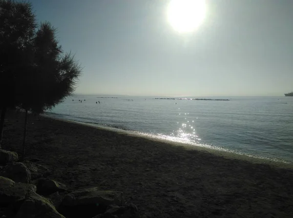 Bellissima Spiaggia Limassol Cipro — Foto Stock