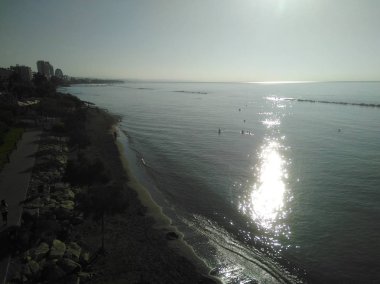 Kıbrıs'ta güzel Limasol Beach