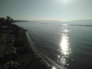 Kıbrıs'ta güzel Limasol Beach