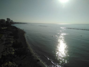 Kıbrıs'ta güzel Limasol Beach