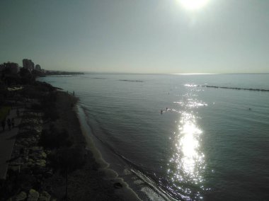 Kıbrıs'ta güzel Limasol Beach