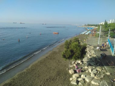 Kıbrıs'ta güzel Limasol Beach
