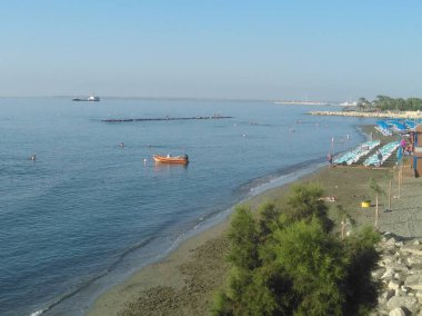 Kıbrıs'ta güzel Limasol Beach