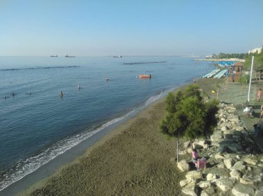 Kıbrıs'ta güzel Limasol Beach