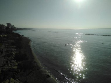Kıbrıs'ta güzel Limasol Beach