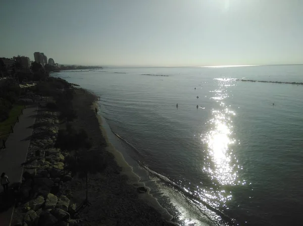 Beautiful Limassol Beach Cyprus — Stock Photo, Image