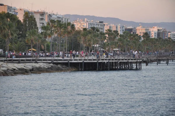 Bella Limassol Molos Cipro — Foto Stock