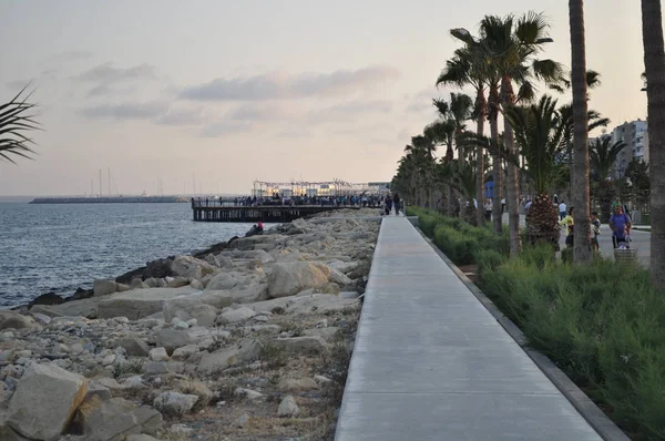 Krásná Limassol Molos Kypru — Stock fotografie