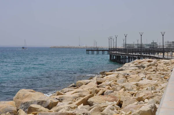 Bela Limassol Molos Chipre — Fotografia de Stock