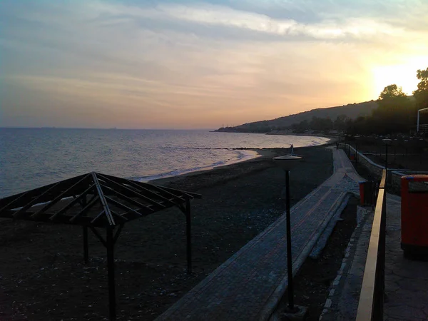 Piękny Amathus Beach Limassol Cyprze — Zdjęcie stockowe