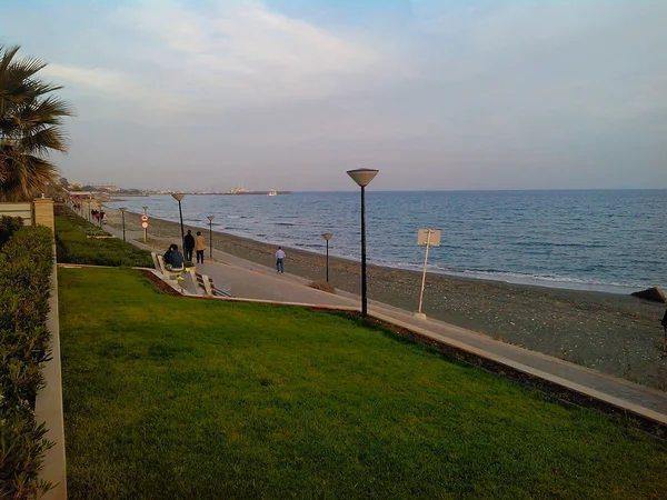 Der Schöne Amathus Strand Limassol Zypern — Stockfoto