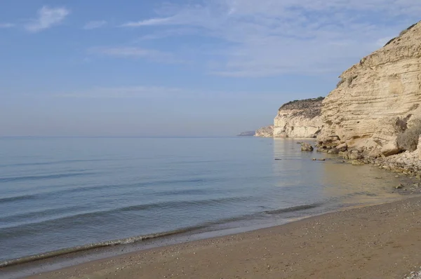 Der Schöne Strand Agios Ermogenis Limassol Auf Zypern — Stockfoto