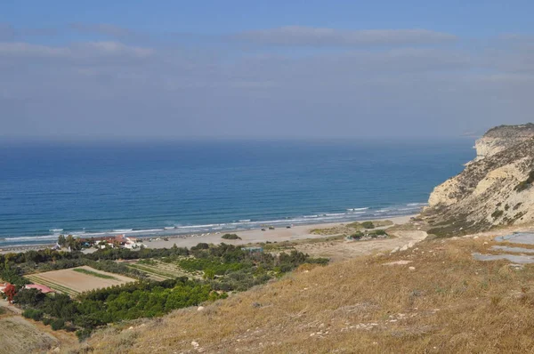 Der Schöne Strand Agios Ermogenis Limassol Auf Zypern — Stockfoto