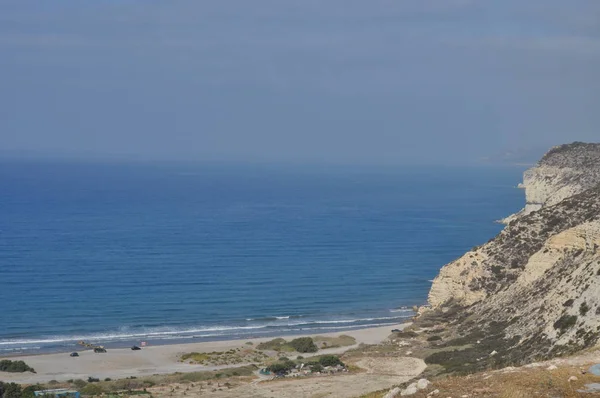 Der Schöne Strand Agios Ermogenis Limassol Auf Zypern — Stockfoto