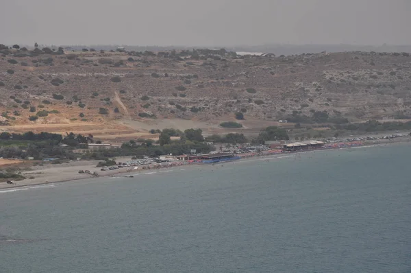 Красивые Агиос Ermogenis Пляже Лимассол Кипре — стоковое фото