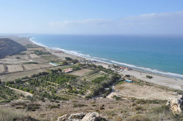 Der Schöne Strand Agios Ermogenis Limassol Auf Zypern — Stockfoto