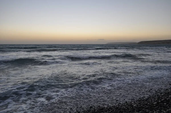 Bellissima Spiaggia Agios Ermogenis Limassol Cipro — Foto Stock