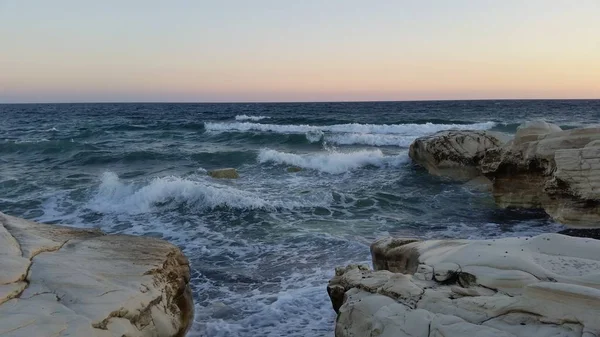 Bellissima Spiaggia Agios Georgios Alamanou Limassol Cipro — Foto Stock